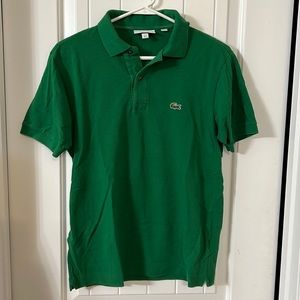 Green Lacoste L12.12 Classic Fit Polo Small